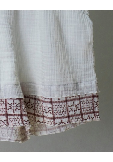 Süper Hafif %100 Pamuk 2 Katlı Müslin Şort - Tişört İkili Takım Pijama Gots Sertifikalı Bordo