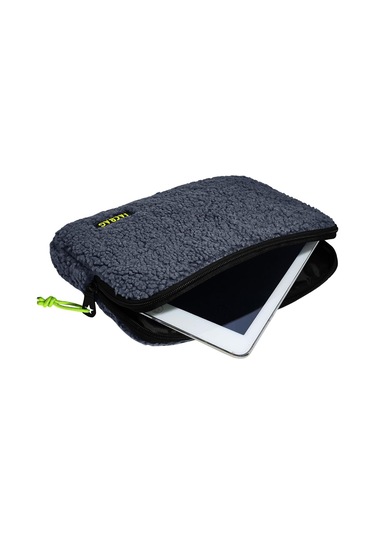 Jacbag Teddy Gri/sarı Peluş Erkek Çocuk Tablet Çantası Tablet Kılıfı