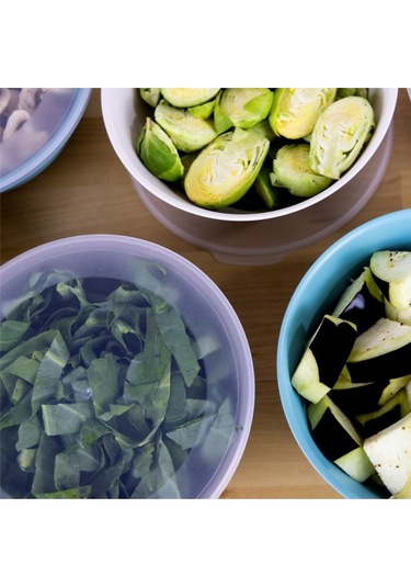 Ceronni Lunar Kapaklı Kase 3lü Set 3lt 2lt 1lt Turkuaz Turkuaz