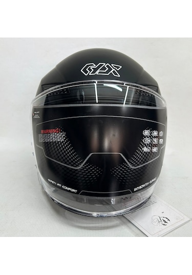 Gdr Yarım Kask Of-627 Mat Siyah Renk Şefaf Vizörlü