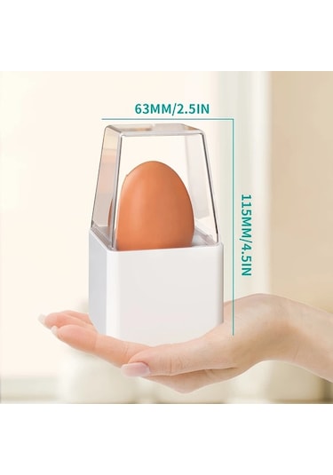 Honeybeeshop Beyaz Pancerka Hizli Tek Yumurta Pisirici Mini Elektrikli Kazan Otomatik Kapama Enerji Tasarruflu