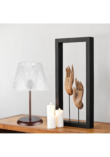 Sarah Abajur Kahve Ayak / Beyaz File Şapka Diğer