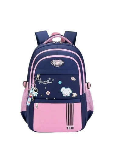 Astronot Tasarımlı İlkokul Ve Ortaokul Sırt Çantası, 1. 2. 3. 4. 5. Ve 6. Sınıf Erkek Ve Kız Öğrenciler İçin Ergonomik Omurga Desteği İle Geniş Kapasiteli Okul Çantası, Dayanıklı Ve Konforlu Sırt Askılı Pembe