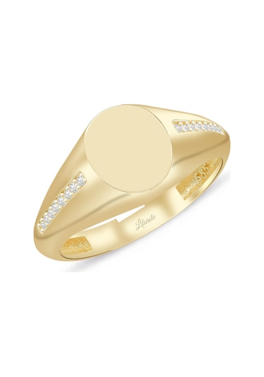 Lilarote Kolu Taşlı Şovalye Altın Yüzük