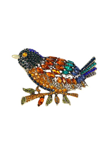 Homyl Düğün Giyim Bayanlar Için Rhinestone Broşlar Dekoratif Renkli