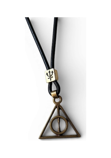 Ölüm Yadigarları Deathly Hallows Kolye Siyah