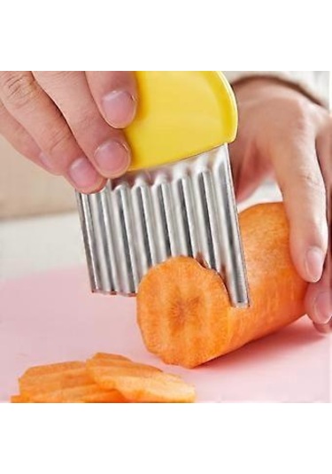 Mini Paslanmaz Çelik Dalga Şeklinde Sebze Kesici Mutfak Eşyaları Patates Kesici Ev Eşyaları Patates Kesici Diğer