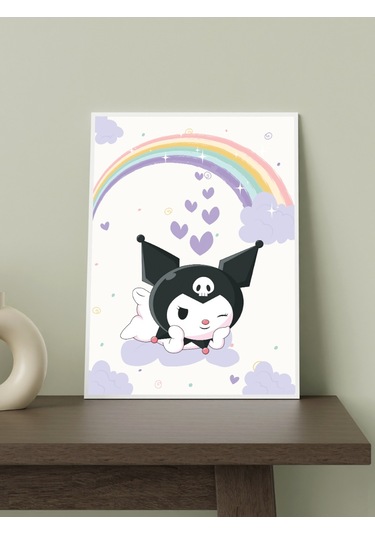 Sanrio Kuromi Anime Tasarımlı 24 33 Cm 350 Gr. Kuşe Kağıt Poster