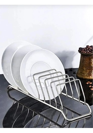 Magic Objects 9 Bölmeli Gümüş Tabaklık Düzenleyici - Bulaşıklık -fincan Altlığı Düzenleyici Gümüş Gri