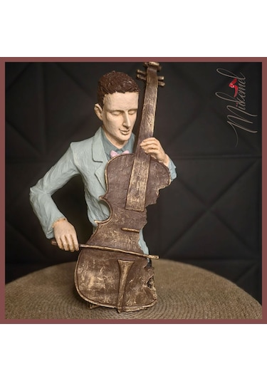 Müzisyen Heykeli Figür Dekoratif Obje Ve Biblo Masa Dekorasyon 1