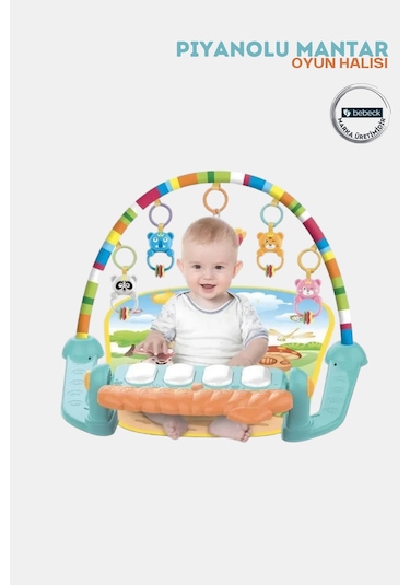 Piyanolu Mantar Bebek Oyun Halısı