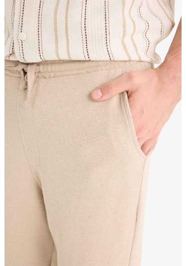 DeFacto Beli Bağcıklı Wide Leg Geniş Paça Eşofman Altı E5212AX25SMBG170