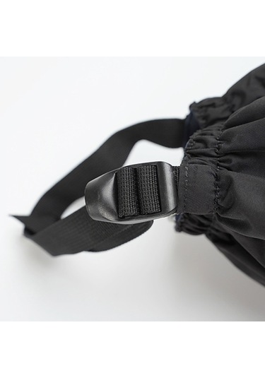 Aotu 1 Çift Su Geçirmez Çorap Oxford Kumaş Bacak Kapak Koruyucu Açık Yürüyüş Tırmanma Kayak İçin Siyah