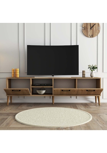 1587 EXXEN 180 CM AHŞAP AYAKLI TV ÜNİTESİ