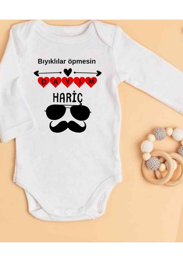 Lupi İsimli Zıbın Yazılı Bebek Zıbın Füme-lacivert Beyaz