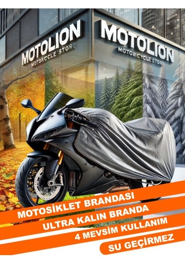 Yamaha X-max 250 Iron Max Abs Gri Kilit Uyumlu Motor Brandası Ultra Kalın Su Geçirmez
