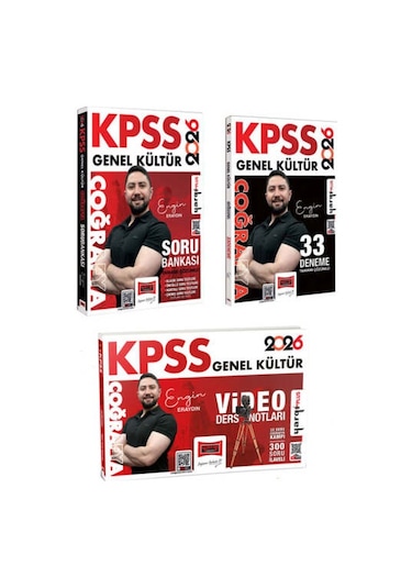 Yargı 2026 Kpss Genel Kültür Coğrafya Soru - Deneme - Video Ders Seti Engin Eraydın Paragraf Hediye