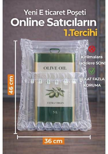 36x48 Cm 100 Adet 5 Lt Teneke İçin Havalı Kargo Poşeti Airbag