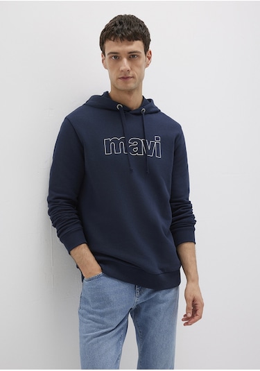Mavi - Mavi Logo Baskılı Kapüşonlu Lacivert Sweatshirt 065606-284 Lacivert Mavi - Mavi Logo Baskılı Kapüşonlu Lacivert Sweatshirt 065606-284 Lacivert