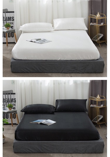 Ximistore9 Yatak Koruyucu Yumuşak Kumaş Esnek Kenarlı Çarşaf İkizden Kral Boyuna Diğer