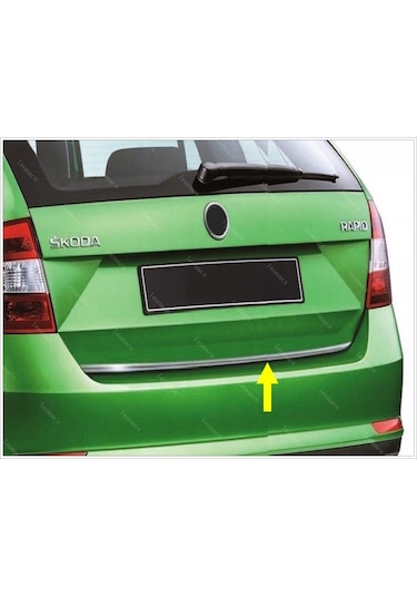 Skoda Rapid Spaceback Paslanmaz Krom Bagaj Alt Çıta 2013 Üzeri