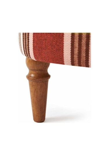 Just Home Triport Puf - Ekose Renkli