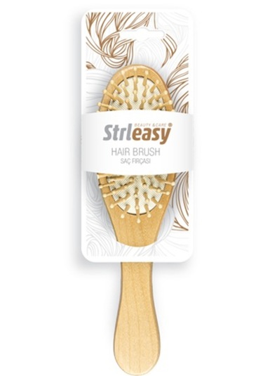Strleasy 6674 Ahşap Saç Fırçası -orta Boy 6674