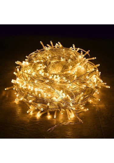 Sıcak Beyaz 100led Peri Dize Işıklar Noel Peri Dize Işıklar Noel Ağacı Şebeke Fişi Açık Bahçe Partisi Festivali Dekor Sıcak Beyaz