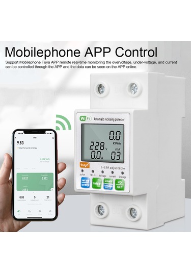 Tuya Zigbee Akıllı Otomatik Tekrar Kapama Koruyucu E25807