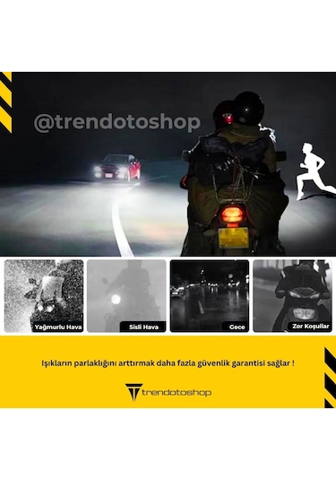 Bajaj Pulsar Ns200 Led Motosiklet Far Ampulü Beyaz