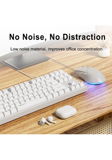 Inphic B2 Oyun Makro Sessiz Glow Bilgisayar Kablolu Fareler Beyaz Diğer