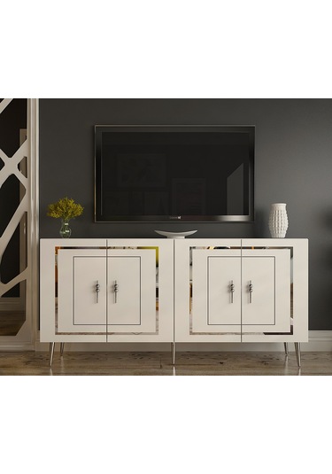 Pıeroct Kb150 Konsol Beyaz-gümüş