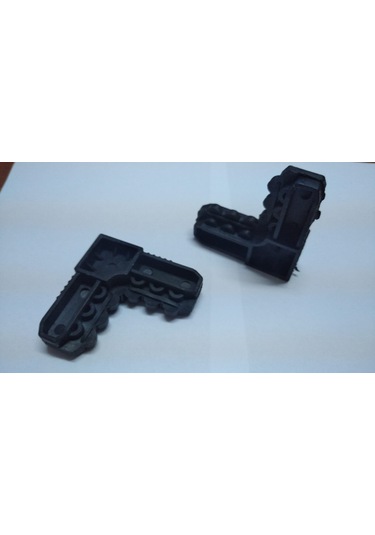 17 25 Sineklik Köşe Takozu Siyah 10 Adet