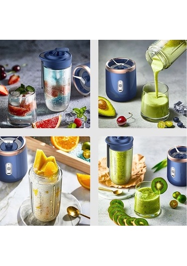 Trendooze W Taşınabilir Suyu Mikseri Mikser Meyve Mavi Hallow Aoresac-mini 40 Me