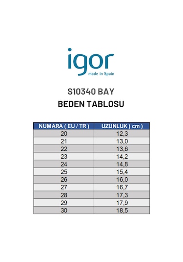 Igor Bay Çocuk Kum Sandalet S10340-100 Kum Rengi
