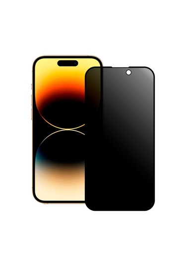 İphone 14 Pro Max Uyumlu 14 Pro Max Privacy Hayalet Temperli Cam Ekran Koruyucu - Anti Static Hd