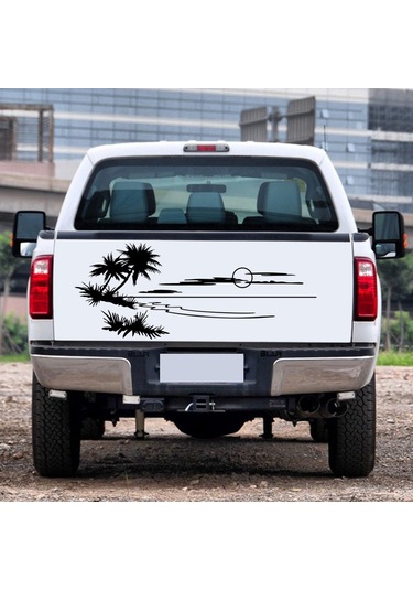 Monyee Kamyon, Karavan Ve Kamp Araçları İçin Siyah Vinyl Sticker - Özel Desenli Vücut Decal