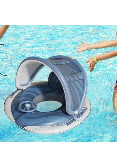 Ganzhoushop Bebek Yüzme Havuzu, Mavi Küvet Suntek Yüzer Aksesuarları Mp Mavi