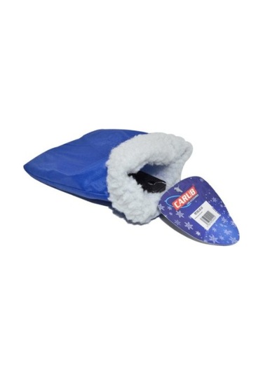 Su Geçirmez Buz Kazıyıcısı Araç Oto Kırıcı Mavi Eldivenli İçi Kürklü Mavi