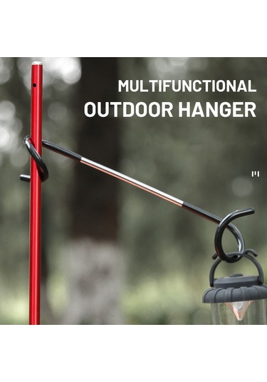 Shineyee Siyah Çelik Gümüşlü İki Yönlü Kamp Lambası Askısı - Dış Mekan Çanta, Giysi Asma Aleti Çok Renkli