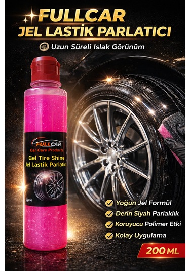 Fullcar Jel Lastik Parlatıcı 200 Ml