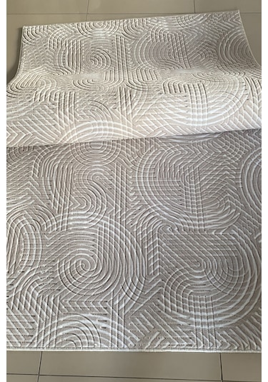 Lüle Halı Delüx Kaymaz Taban Halı Yolluk Gri Renk, Dlx7053 Vizon