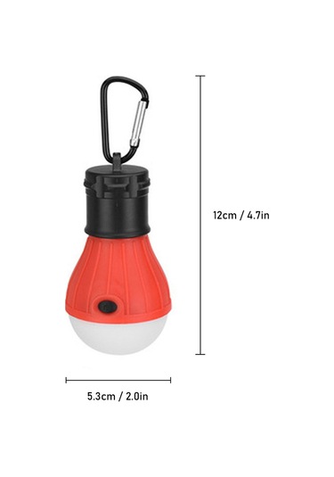 Gajeena Taşınabilir 3 Led Modlu Yüksek/düşük/sos Abs Su Geçirmez Kamp Feneri, Çadır Ağaç Dalı Askı Deseni, 60 Lumens Sarı Kartlı Paket Çok Renkli