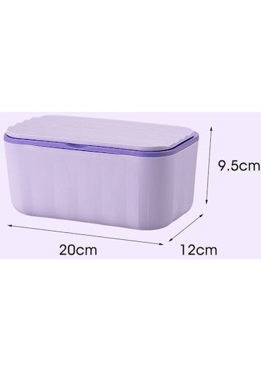 Mor-ev Mutfak Kağıt Mendil Dağıtıcı Depolama Organizatör Kapaklı Doku Kutusu Kare Islak Mendil Vaka Peçeteler Tuvalet Kağıdı Konteyner