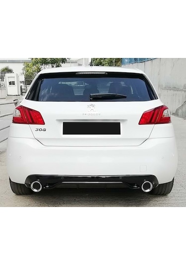 Peugeot 308 Race Difüzör Egzoz Görünümlü Piano Black 2013
