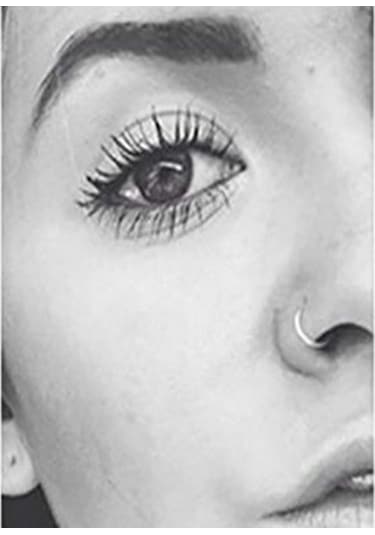 Suntek 2 Adet Burun Halkası Hoop Tragus Helix Kulak 6mm-gümüş Mavi - Gümüş