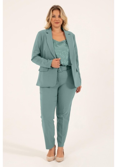 Astarlı Blazer Ceket-mint Mint Yeşili