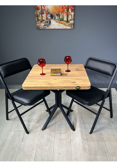 Roma Atlantik Çam Mutfak Yemek Masası Balkon Masası Kavisli Köşe Metal Siyah Ayak 80 Cm Roma Atlantik Çam Mutfak Yemek Masası Balkon Masası Kavisli Köşe Metal Siyah Ayak 80 Cm