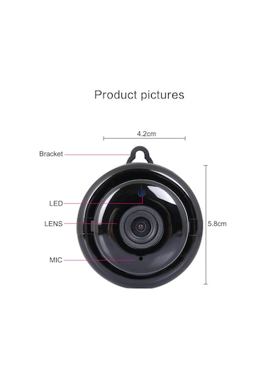 Padalink Küçük Boyutlu 1080p Hd Gizli Güvenlik Kamerası: Ir Gece Görüşü, Hareket Algılama Ve Wi-fi İle Akıllı Ev/ofis İzleme