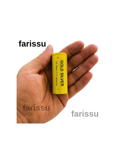 Gold Sılver Gs-26650 3.7v 2800mah Şarjlı Pil